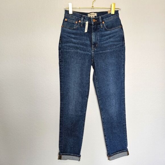 NWT Madewell | Slim Boyjean High Rise Medium Denim Jean, Womens 24 - Picture 6 of 7